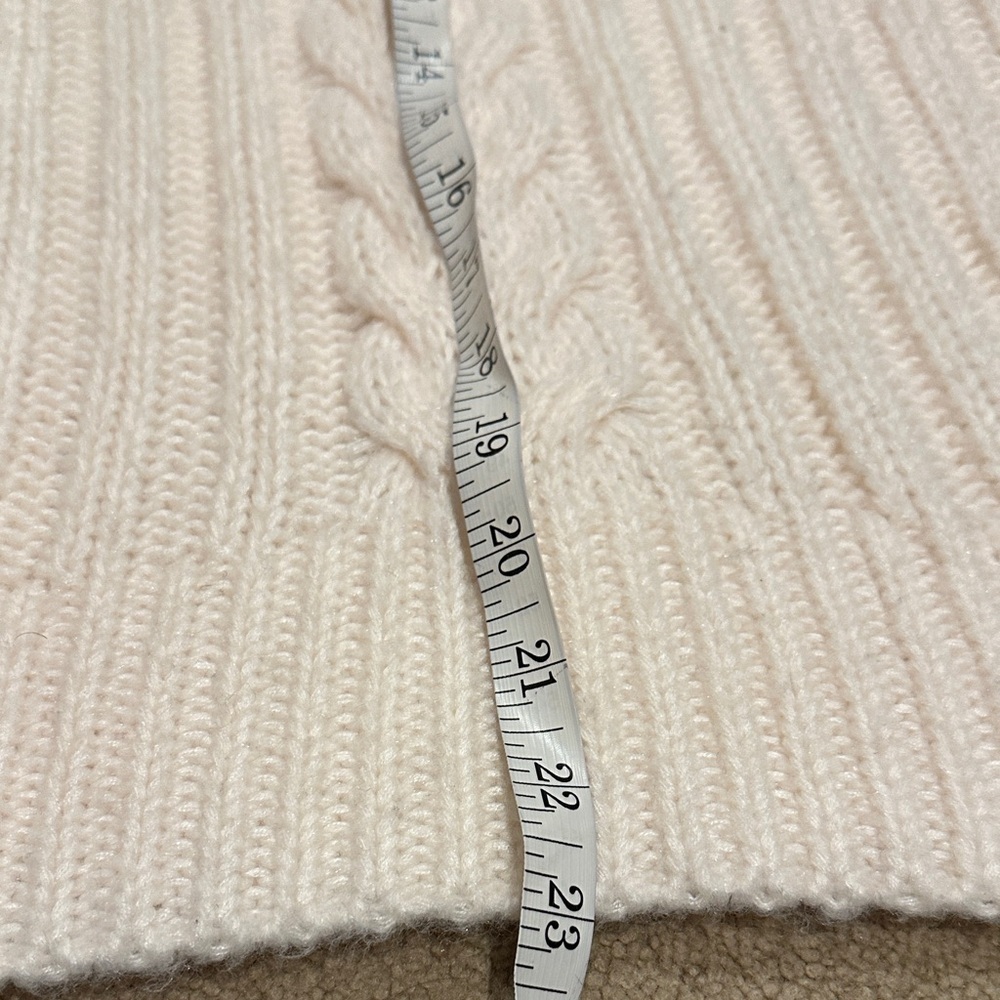 525 America Ivory Cable Knit Turtleneck Sweater - Picture 5 of 7